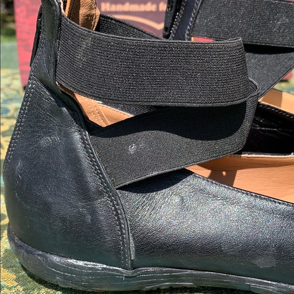 Jafa 103 Black Ballet Flat Size 37/7 - Picture 4 of 8